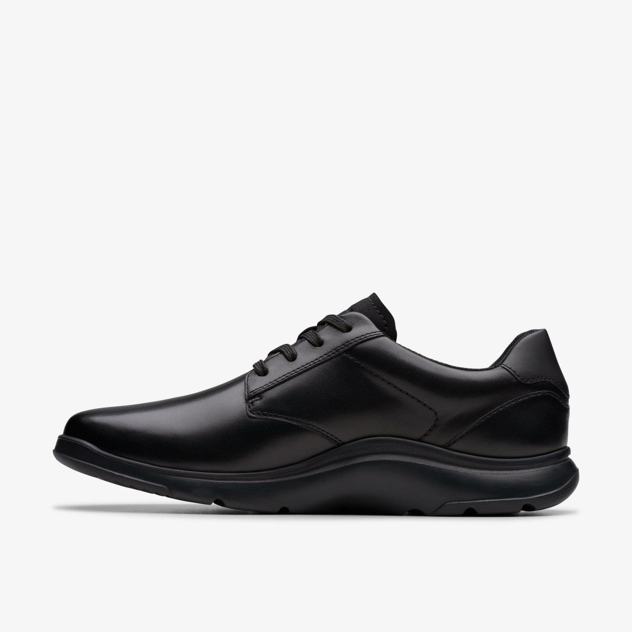 Lifton Lace Black Leather Clarks Men
