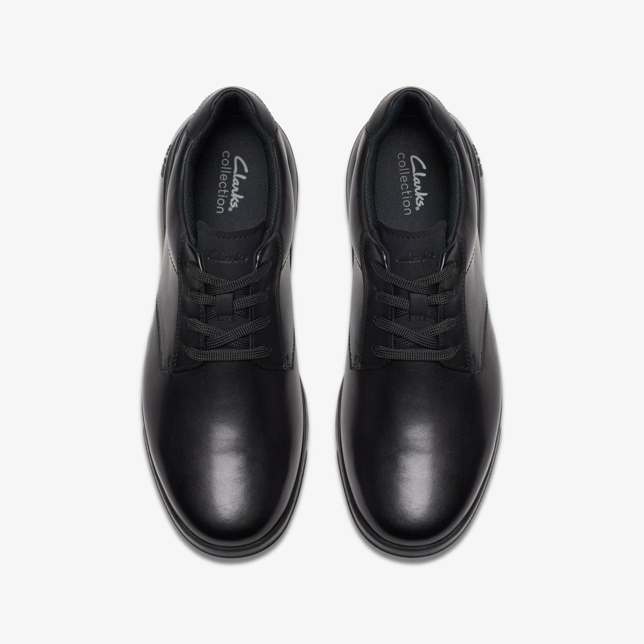 Lifton Lace Black Leather Clarks Men