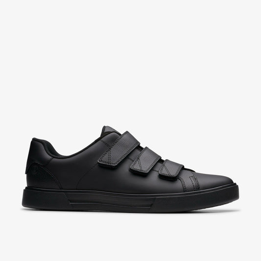 Romsey Strap Black Leather Clarks Men