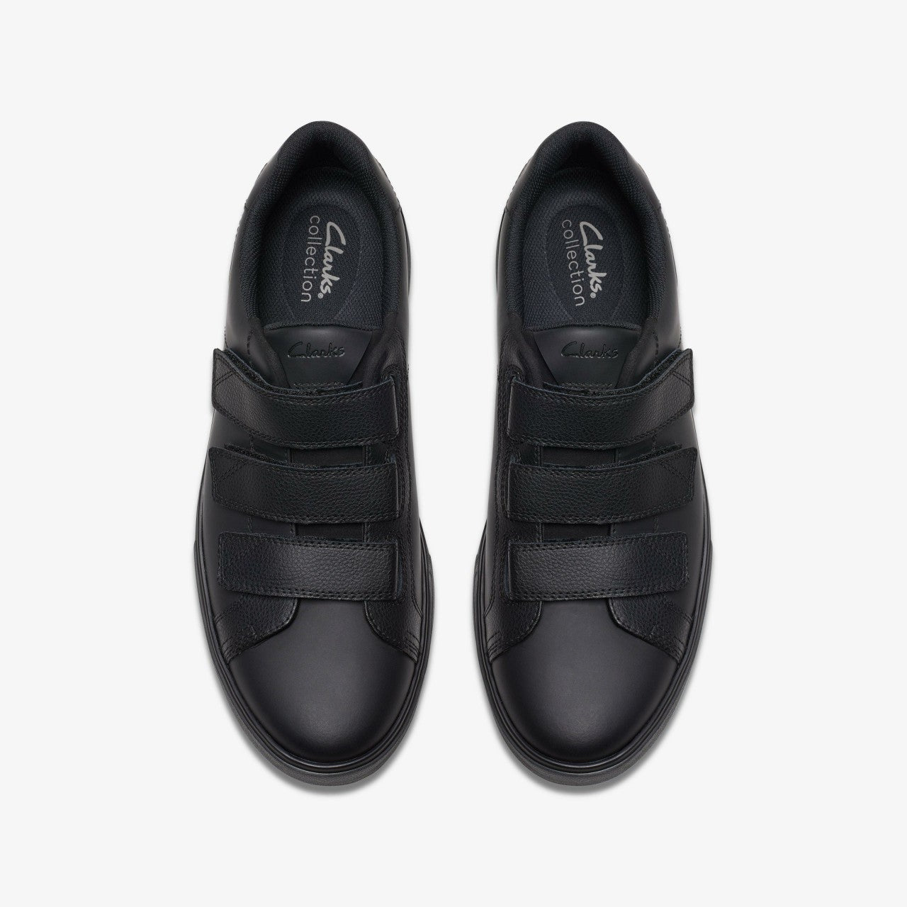 Romsey Strap Black Leather Clarks Men