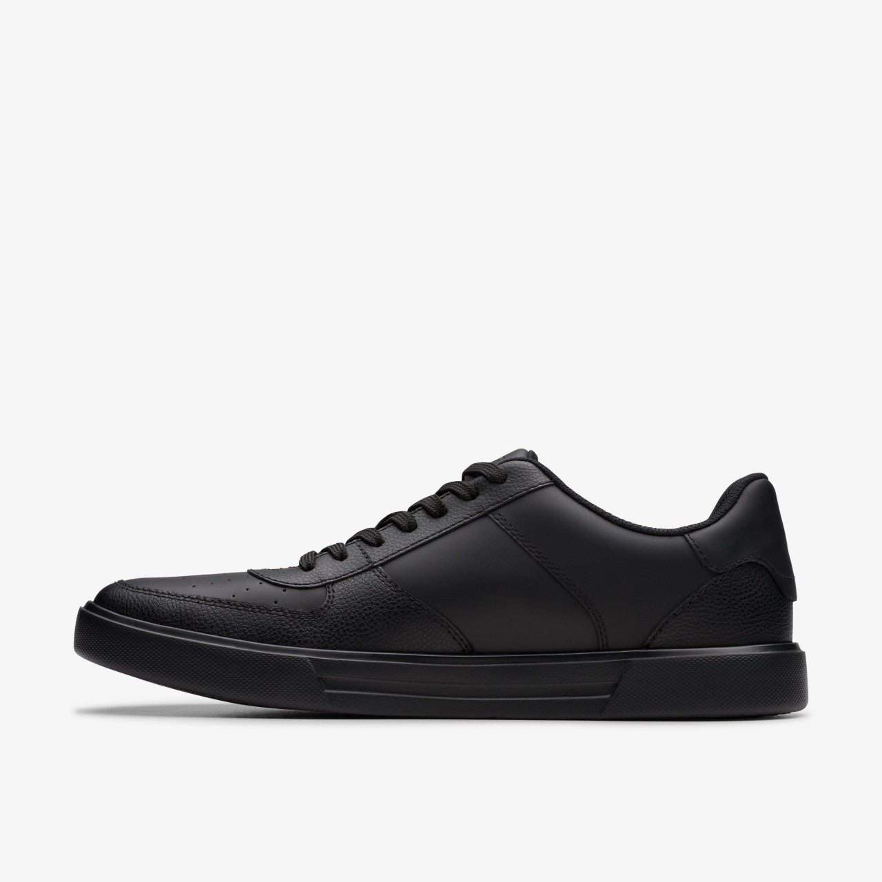Romsey Tie Black Leather Clarks Men