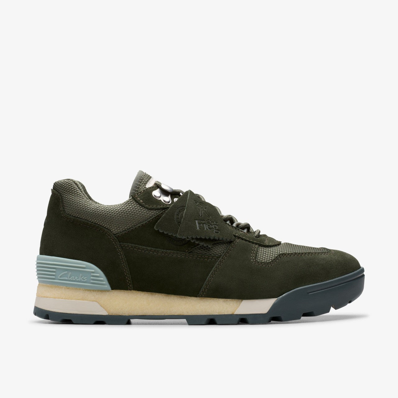 Laddow Dark Olive Combination Clarks Men