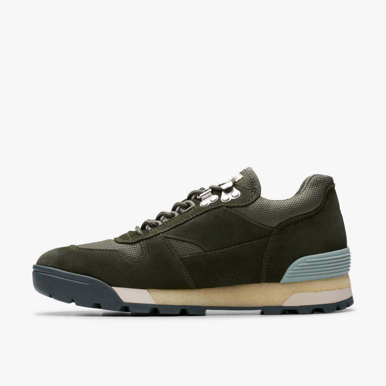 Laddow Dark Olive Combination Clarks Men