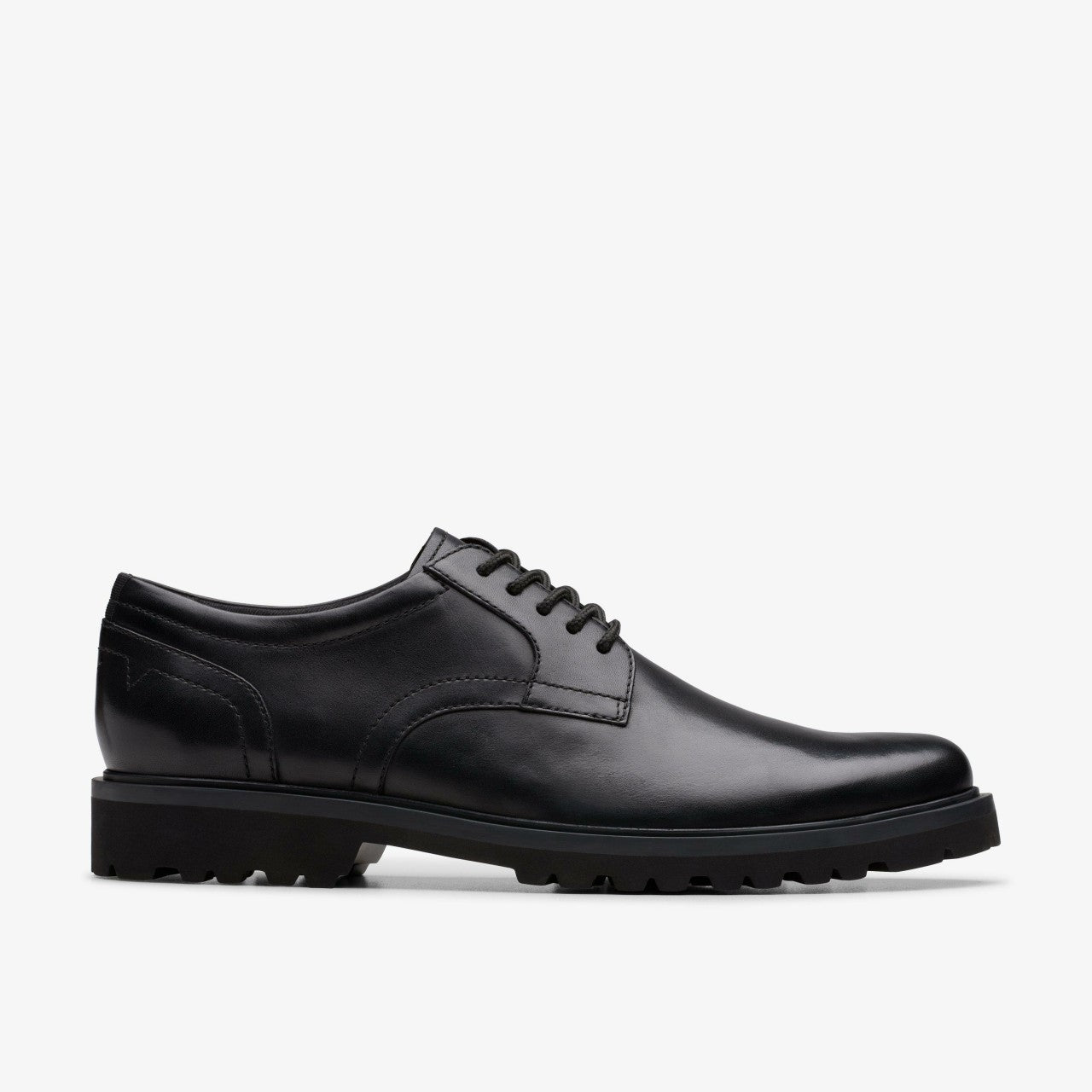 Berwick Lace Black Leather Clarks Men