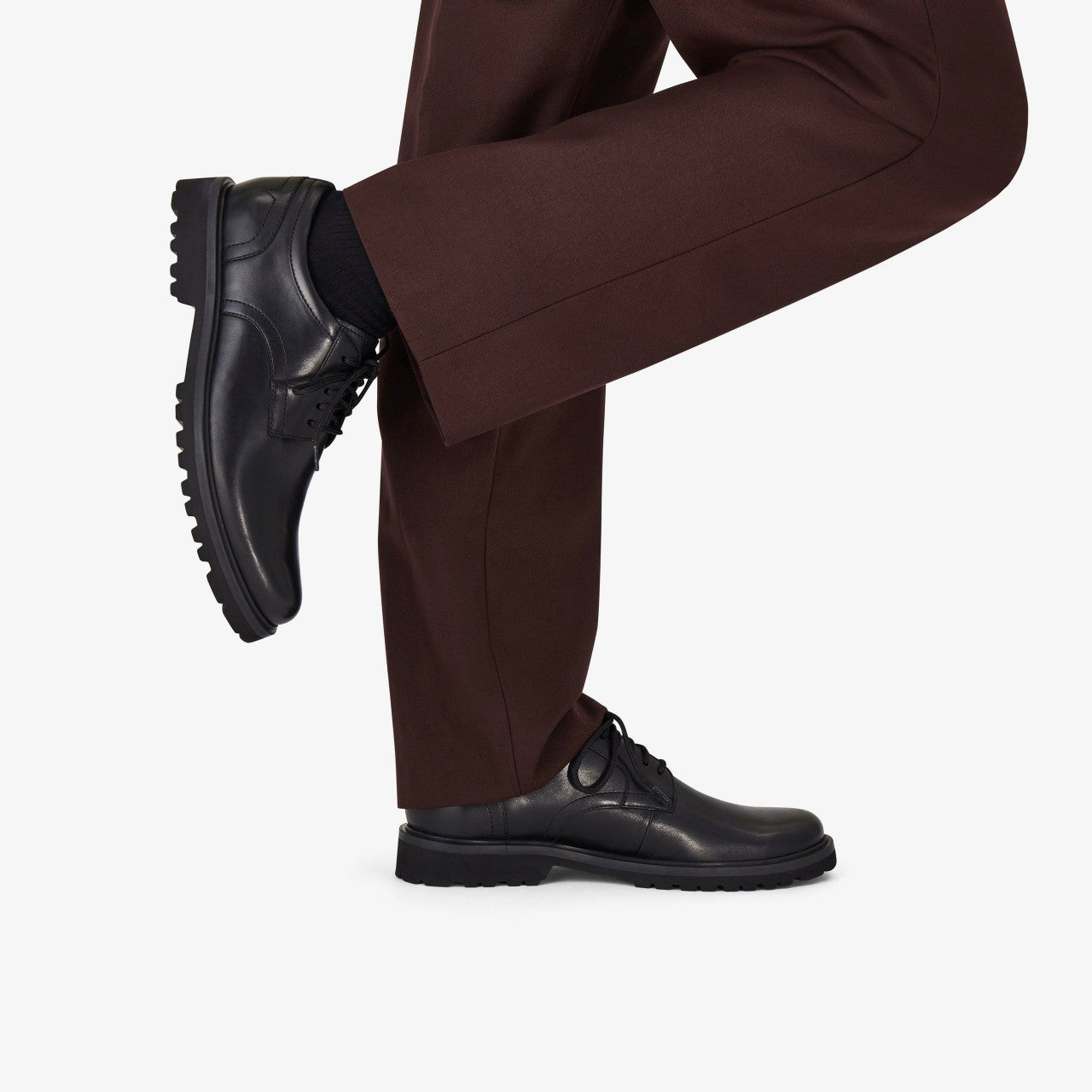 Berwick Lace Black Leather Clarks Men