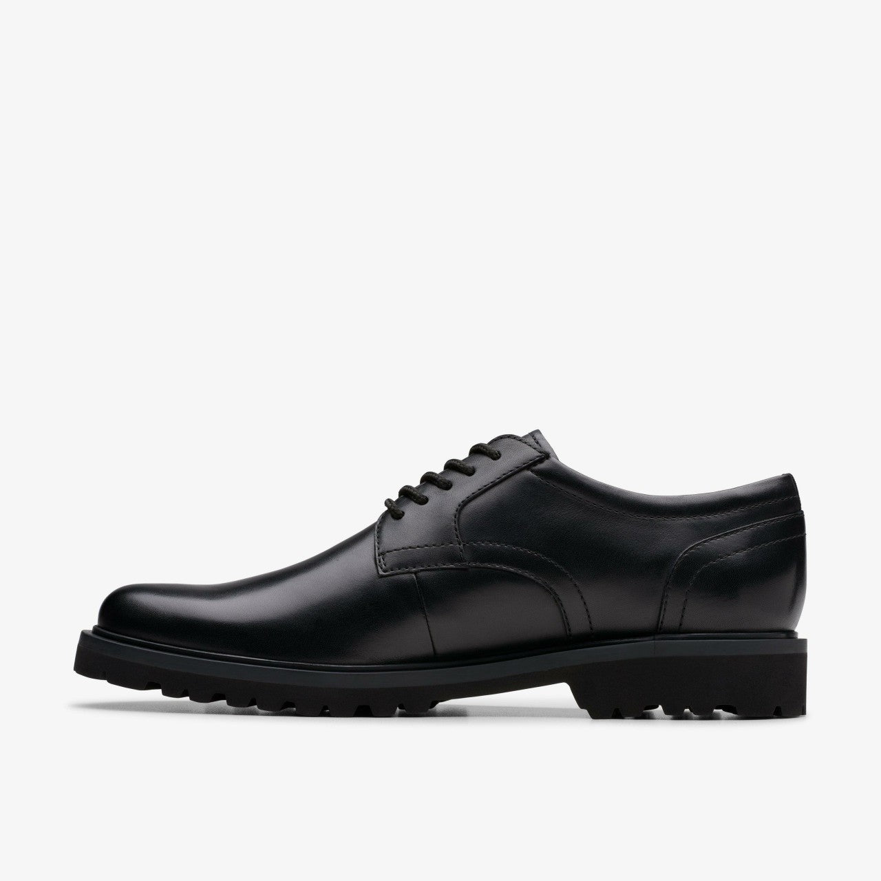Berwick Lace Black Leather Clarks Men