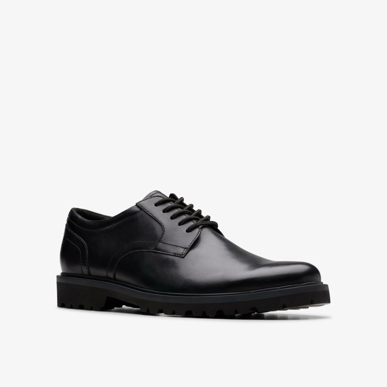 Berwick Lace Black Leather Clarks Men