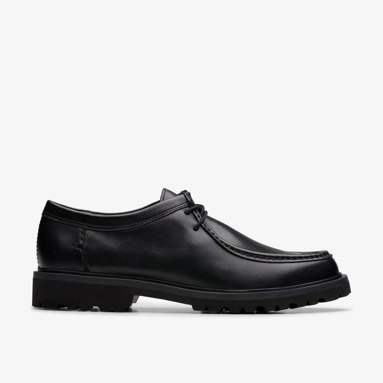 Berwick Seam Black Leather Clarks Men