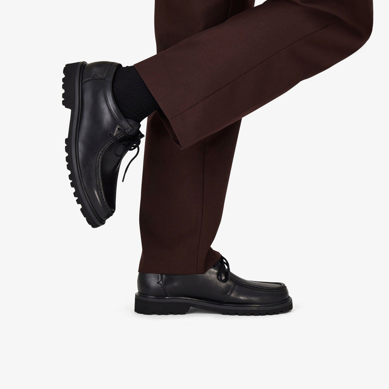 Berwick Seam Black Leather Clarks Men