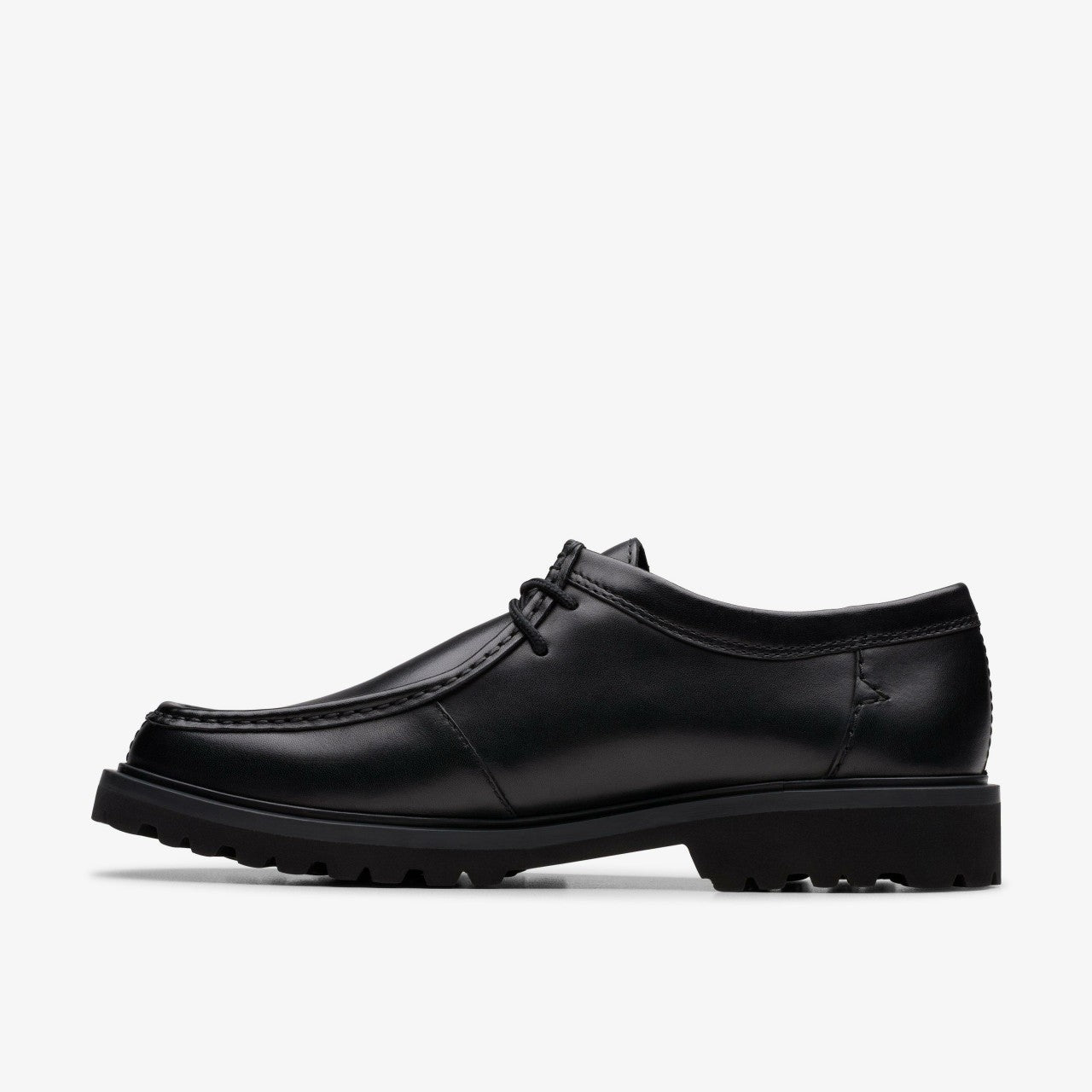 Berwick Seam Black Leather Clarks Men
