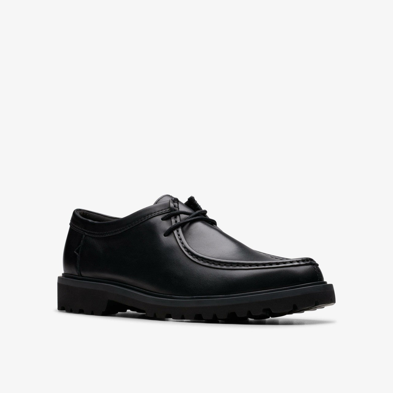 Berwick Seam Black Leather Clarks Men