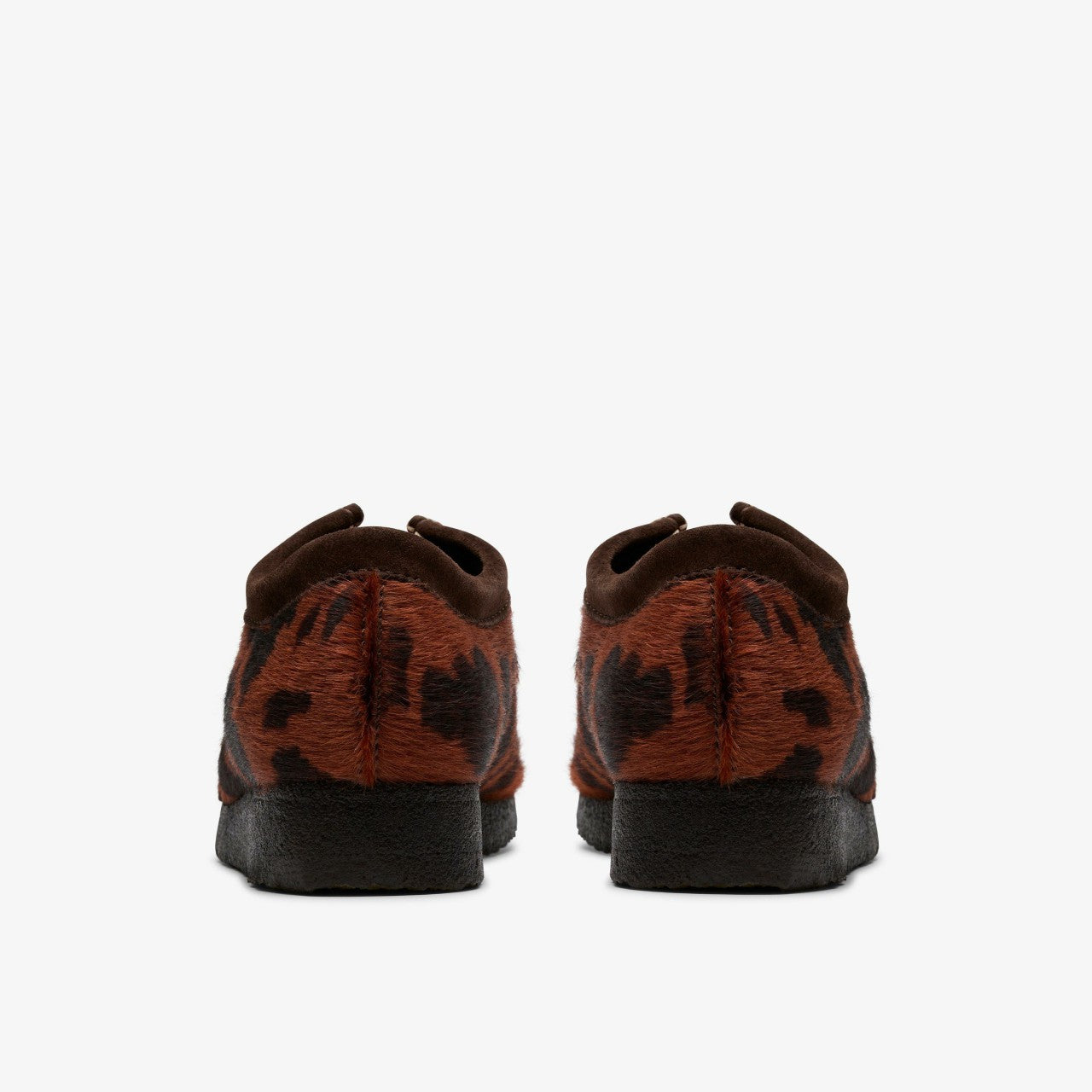 Wallabee Brown Cow Print Clarks Men