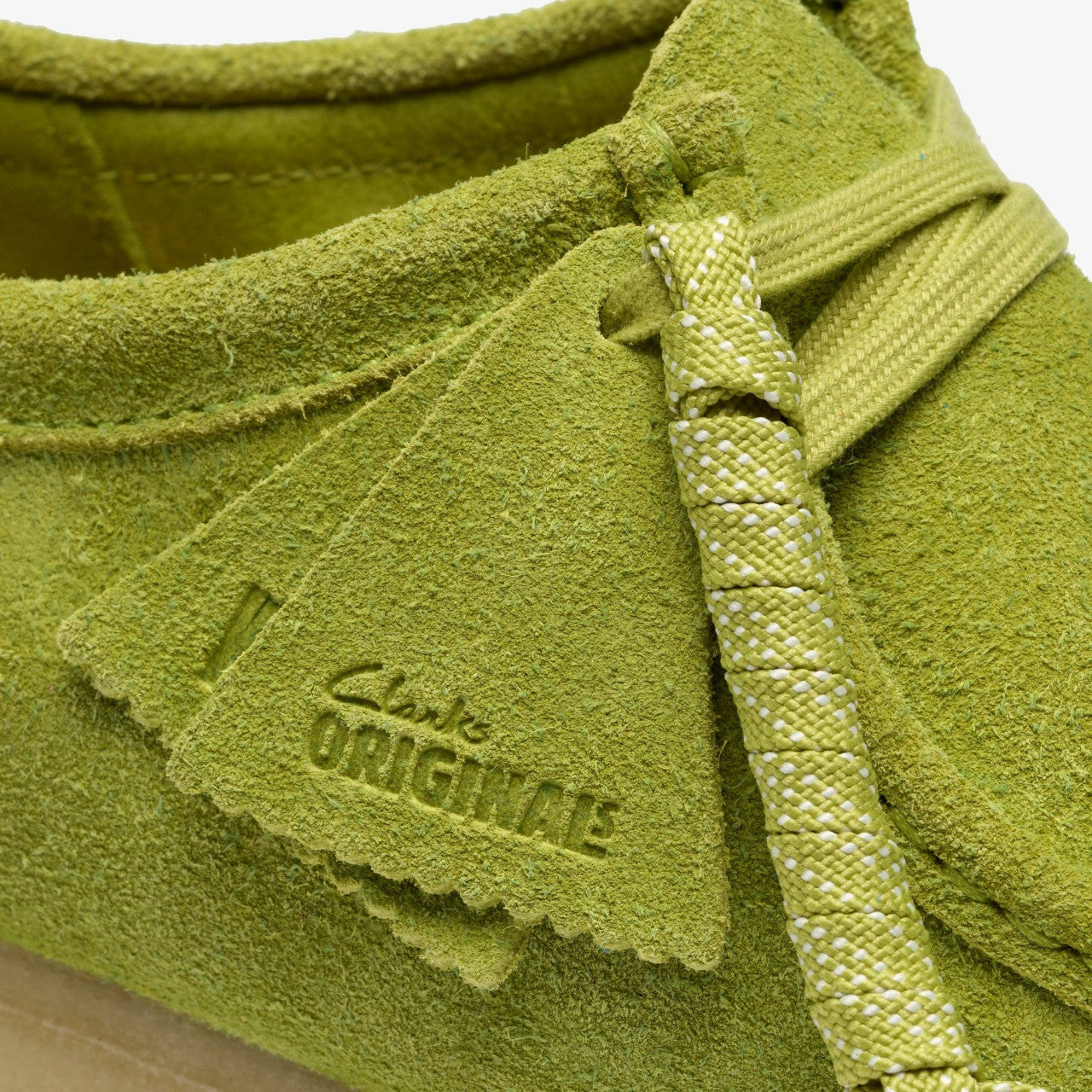 Wallabee Lime Suede Clarks Men