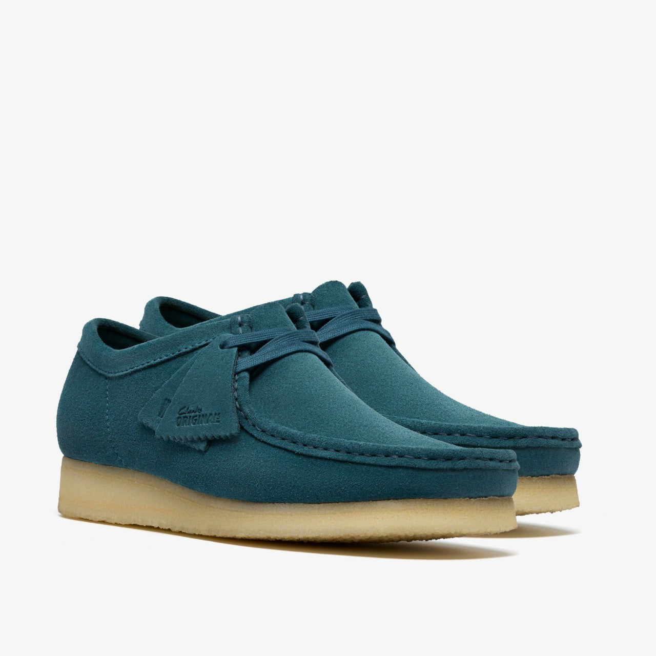 Wallabee Mid Blue Suede Clarks Men