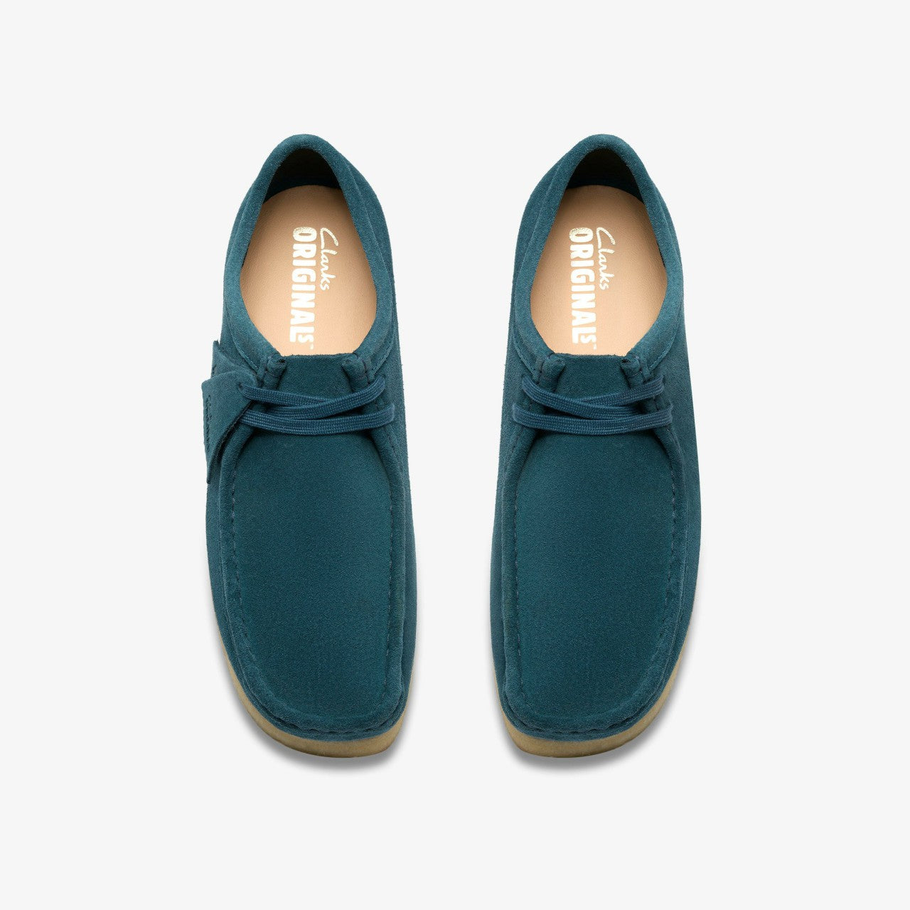 Wallabee Mid Blue Suede Clarks Men