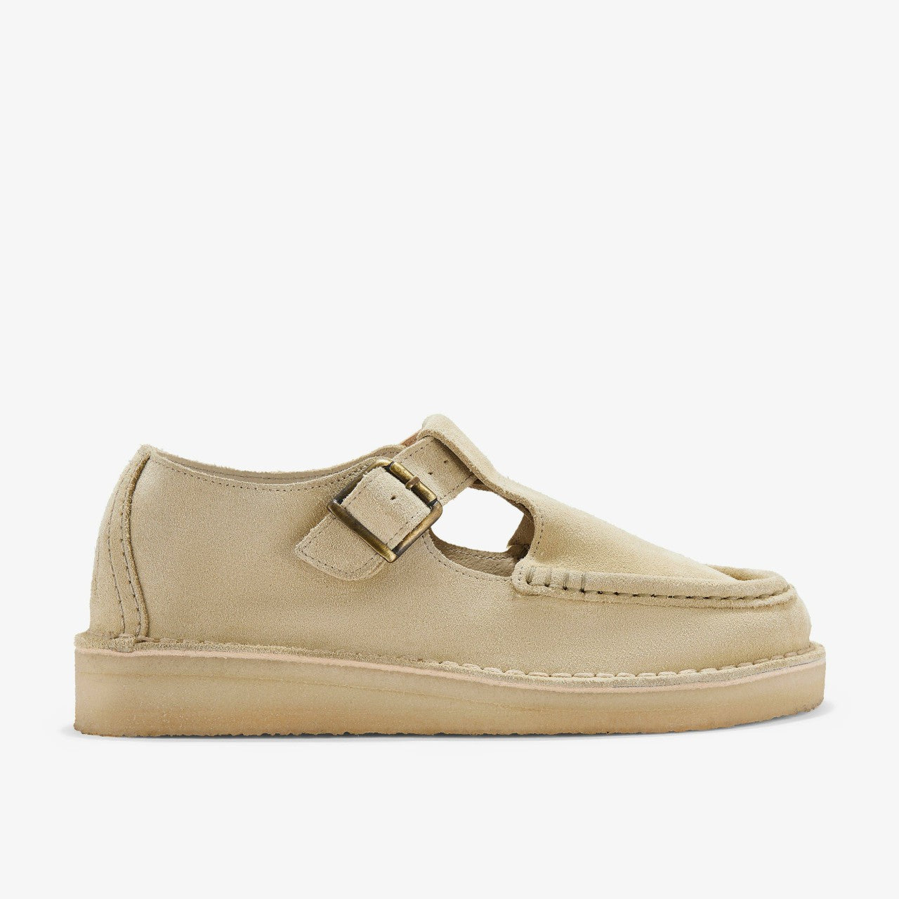 Nomad T Bar Maple Suede Clarks Women