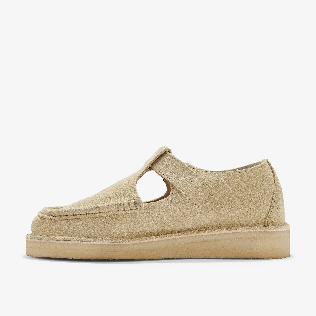 Nomad T Bar Maple Suede Clarks Women