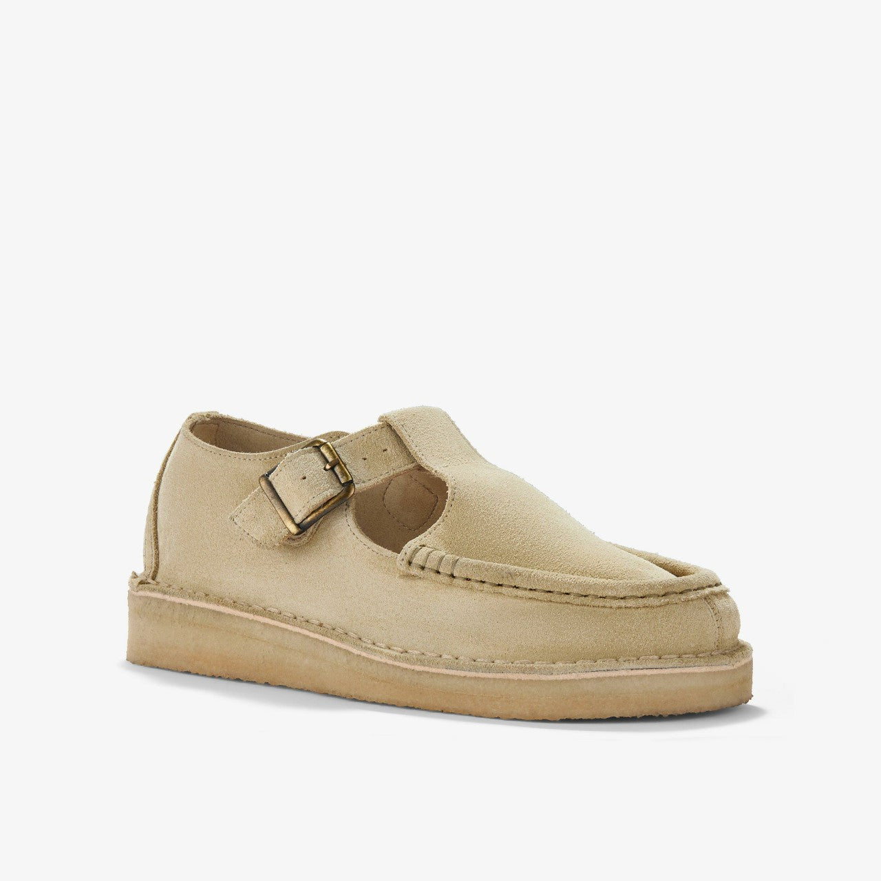 Nomad T Bar Maple Suede Clarks Women