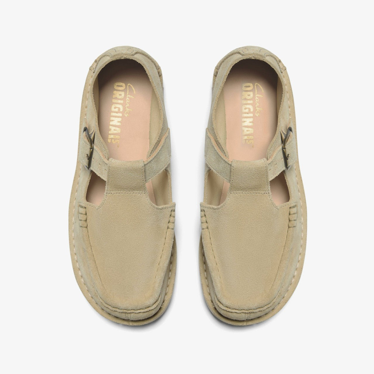 Nomad T Bar Maple Suede Clarks Women