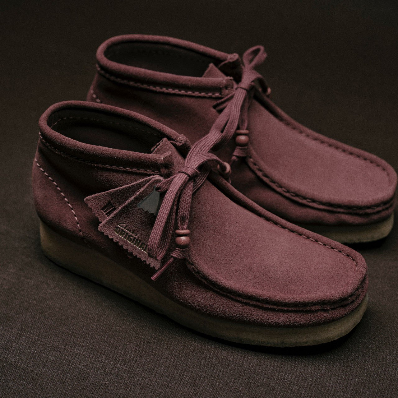 Wallabee Boot Rose Brown Suede Clarks Women