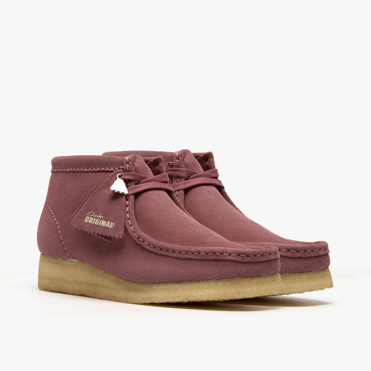 Wallabee Boot Rose Brown Suede Clarks Women