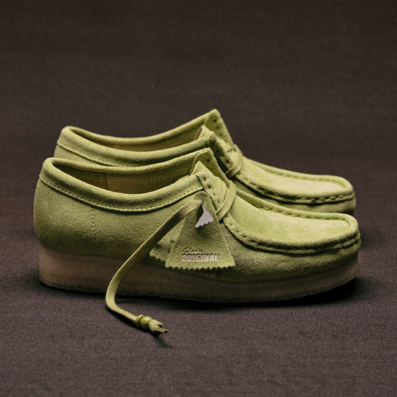 Wallabee Lime Suede Clarks Women