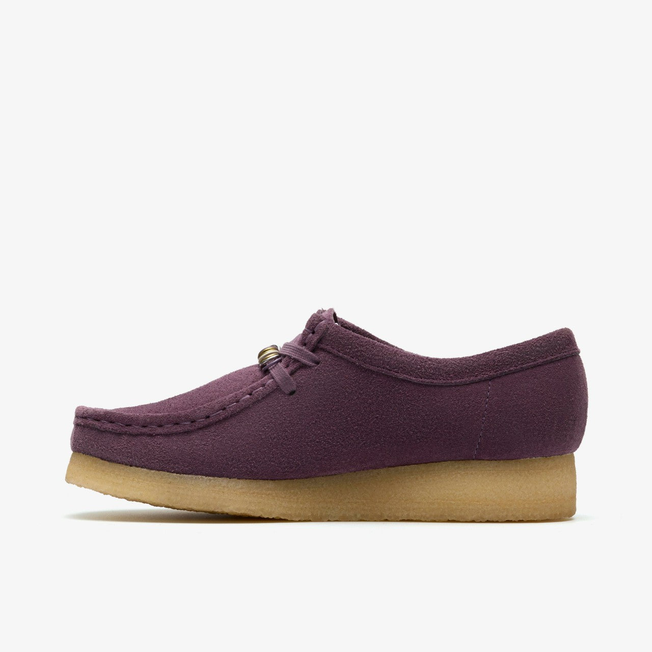 Wallabee Plum Suede Clarks Women