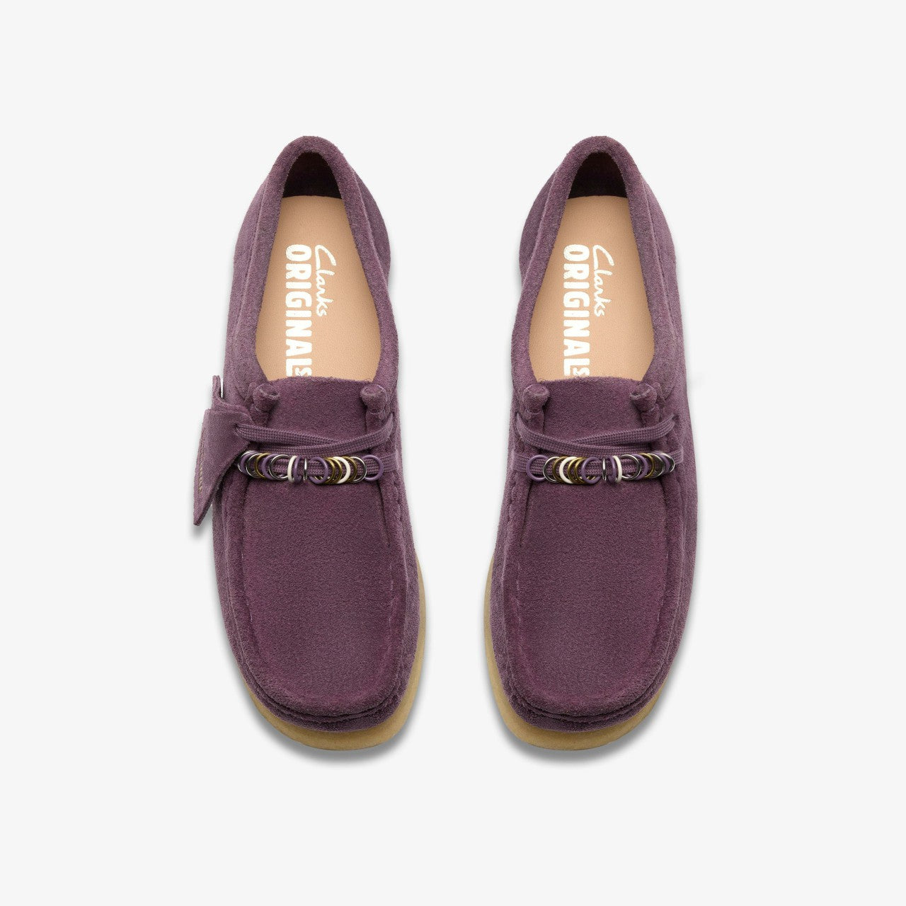 Wallabee Plum Suede Clarks Women