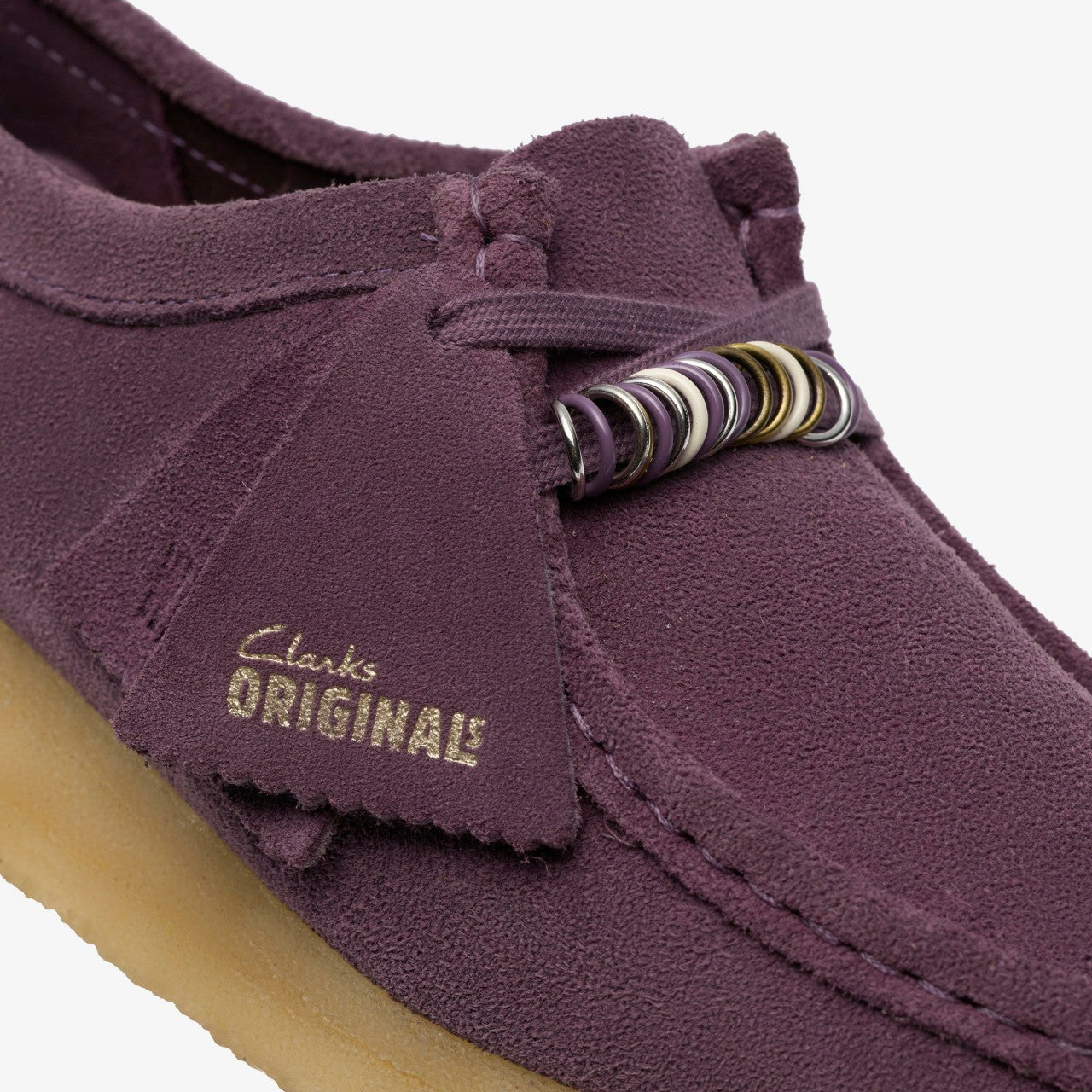 Wallabee Plum Suede Clarks Women