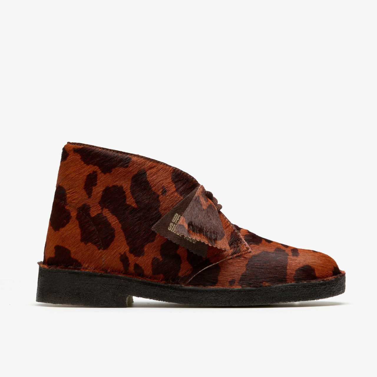 Desert Boot. Brown Cow Print Clarks Women