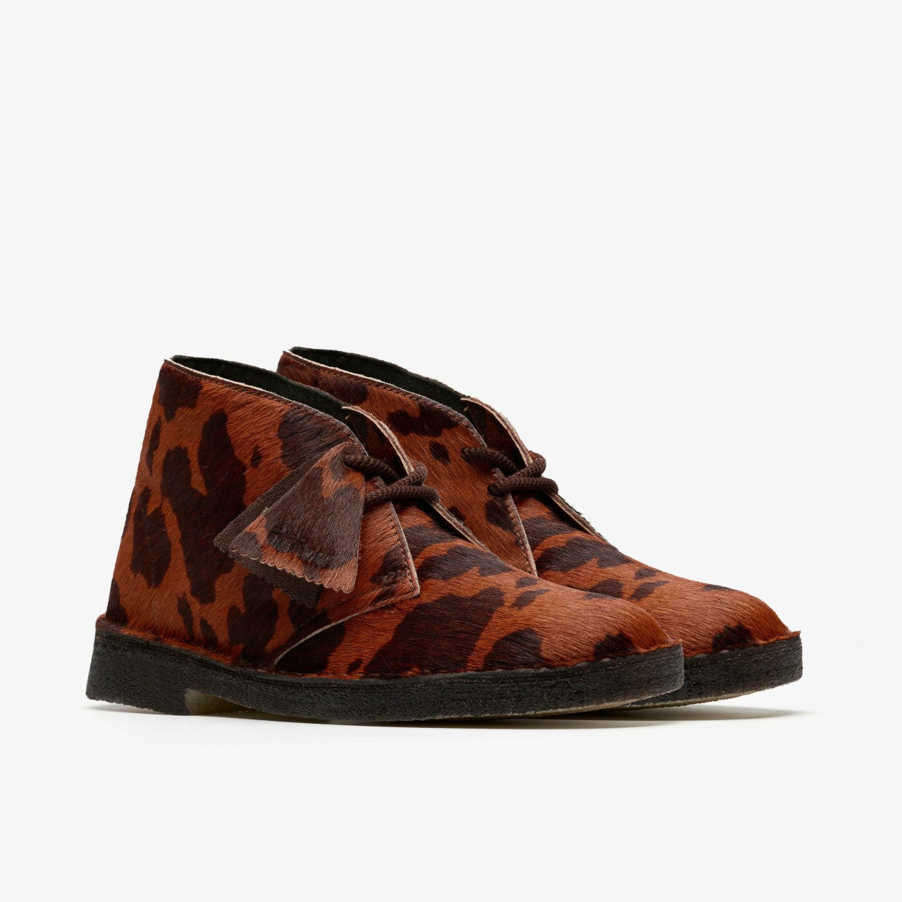 Desert Boot. Brown Cow Print Clarks Women
