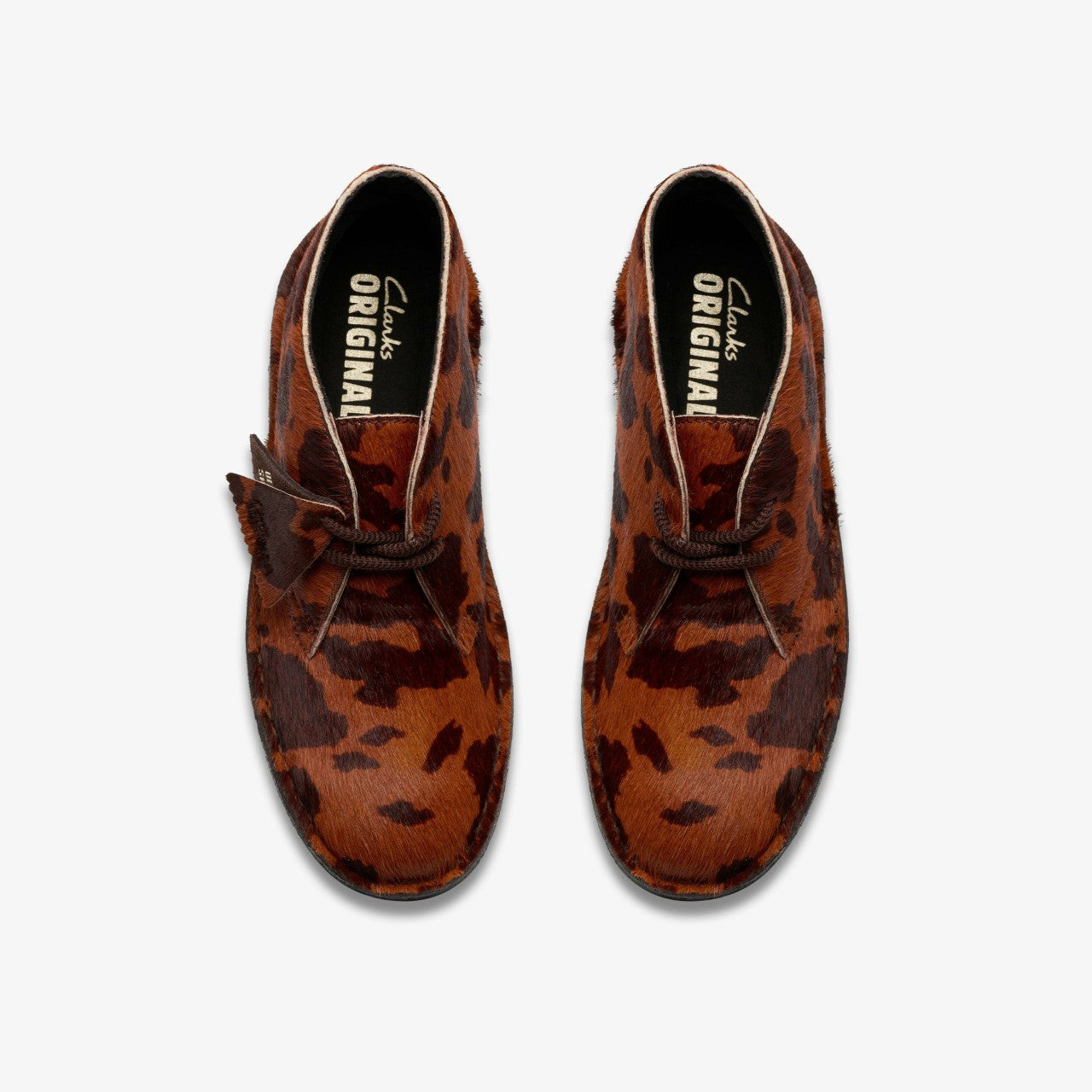 Desert Boot. Brown Cow Print Clarks Women