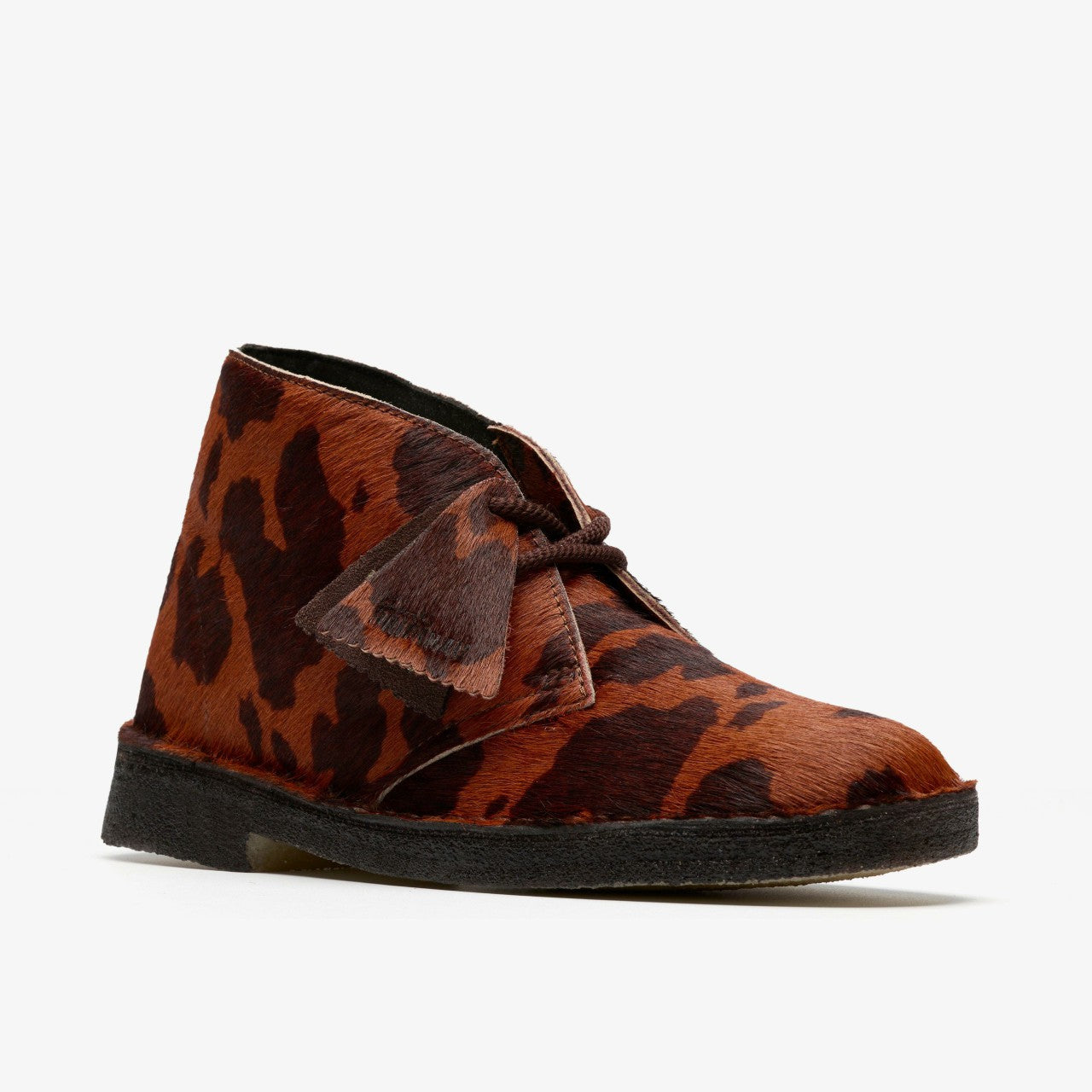 Desert Boot. Brown Cow Print Clarks Women