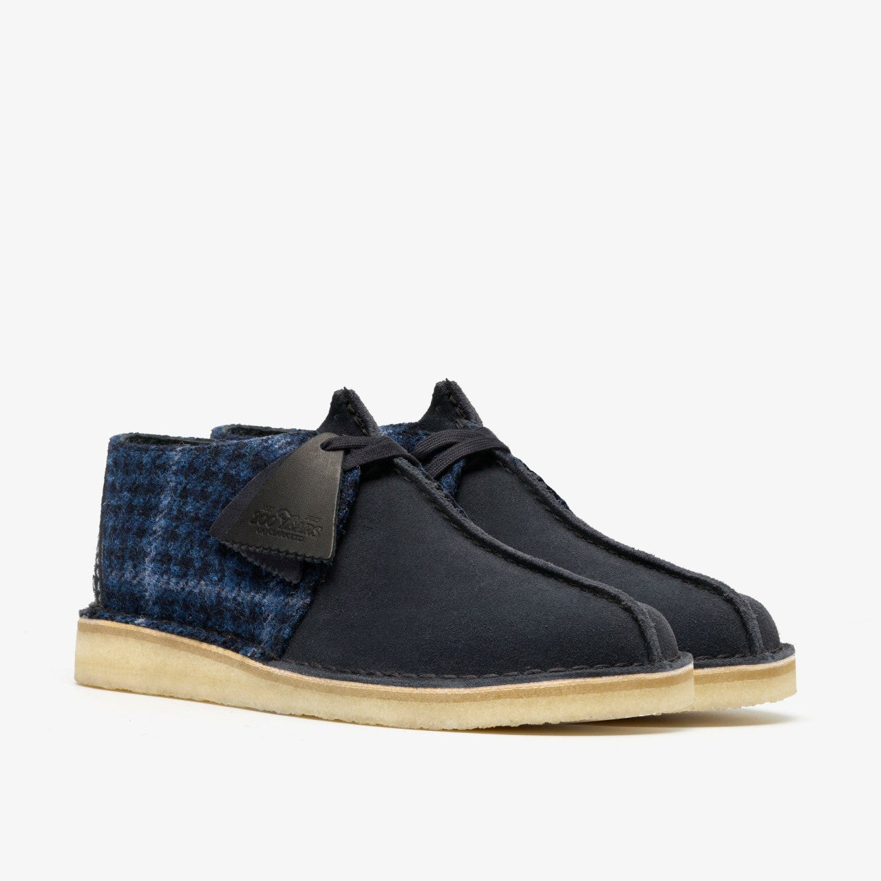 Desert Trek Navy Tweed Combination Clarks Men