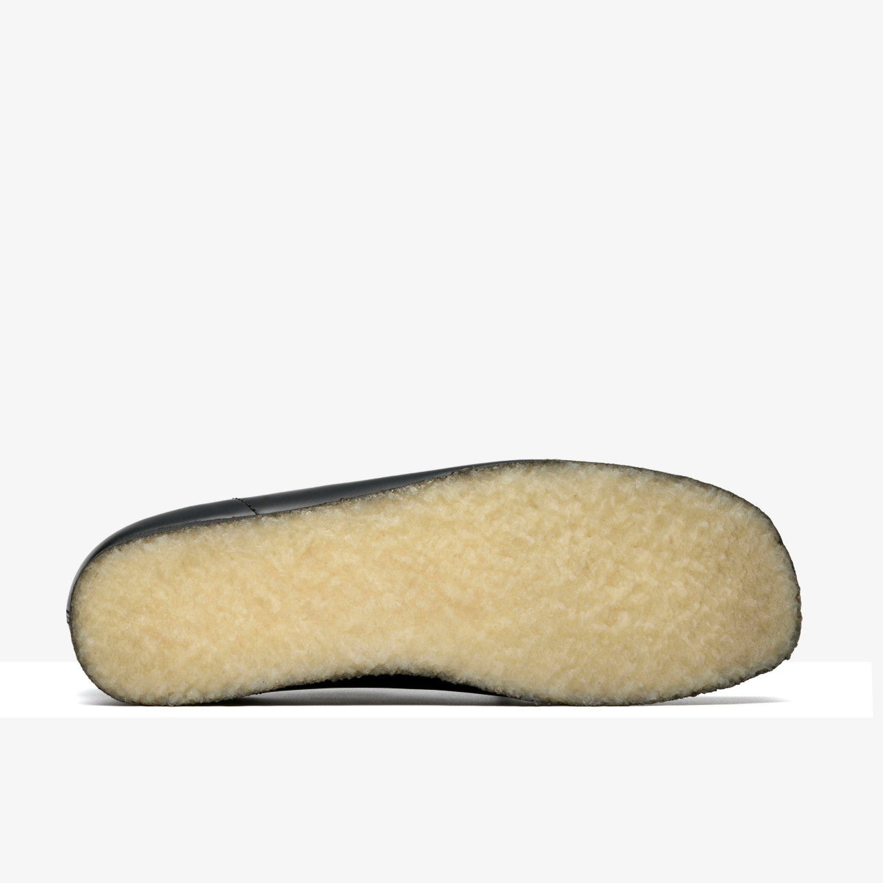 Wallabee Black Hi Shine Leather Clarks Men