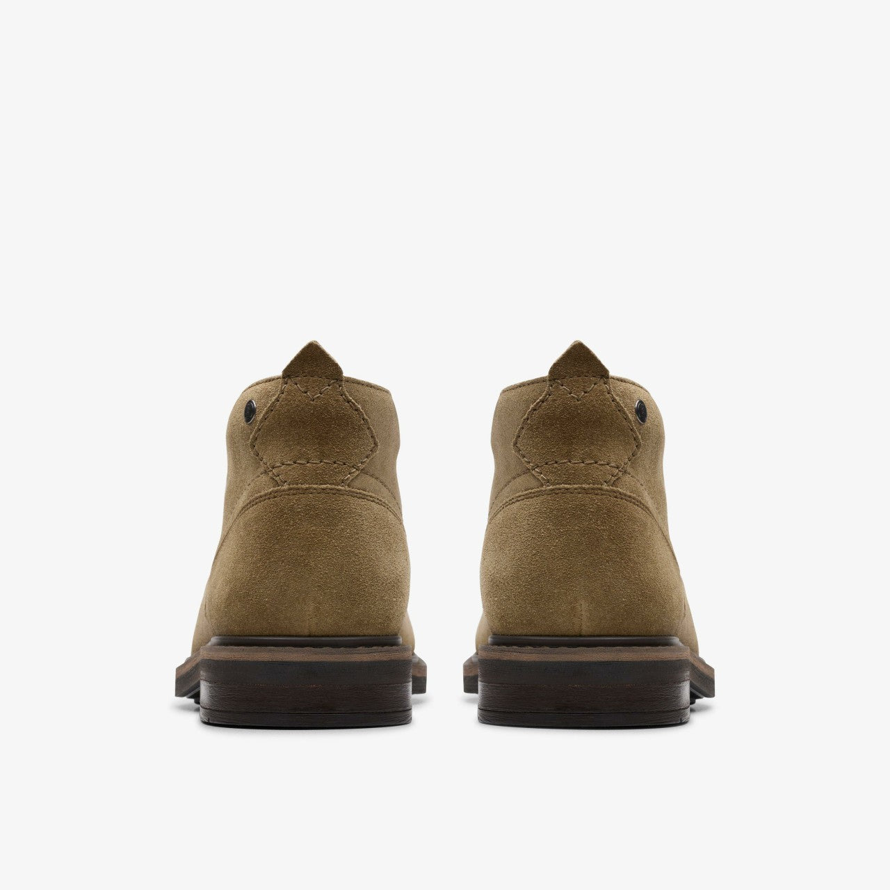 Newford Mid Dark Sand Suede Clarks Men