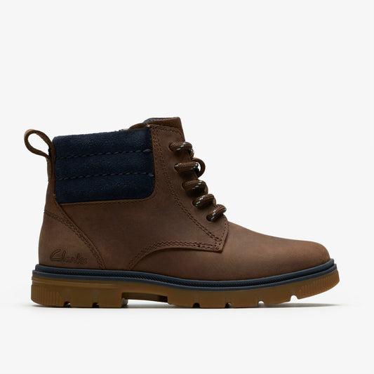 Lorcam Trail Kid Dark Brown Clarks Kids