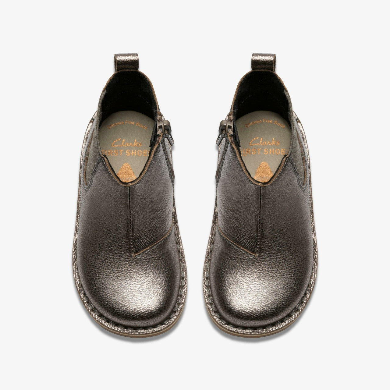 Joyful Sky Toddler Pewter Clarks Babies|Kids
