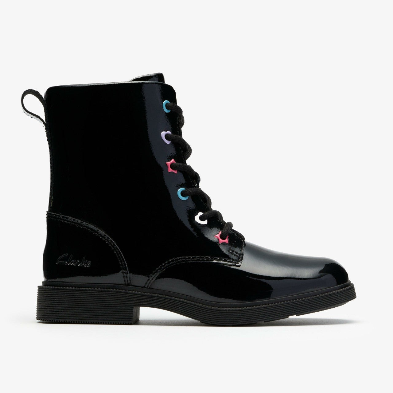 Oaklyn Charm Kid Black Patent Clarks Kids