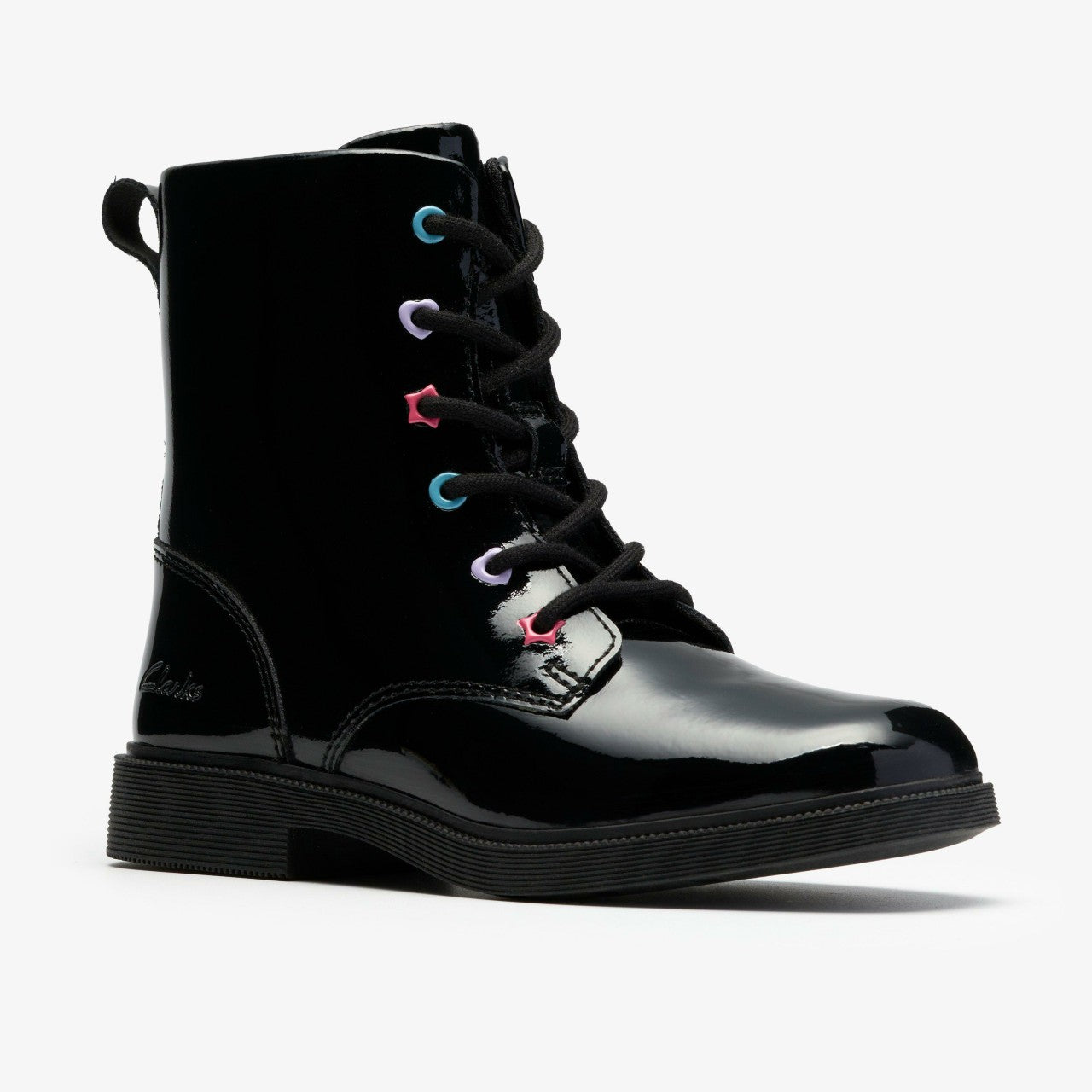 Oaklyn Charm Kid Black Patent Clarks Kids