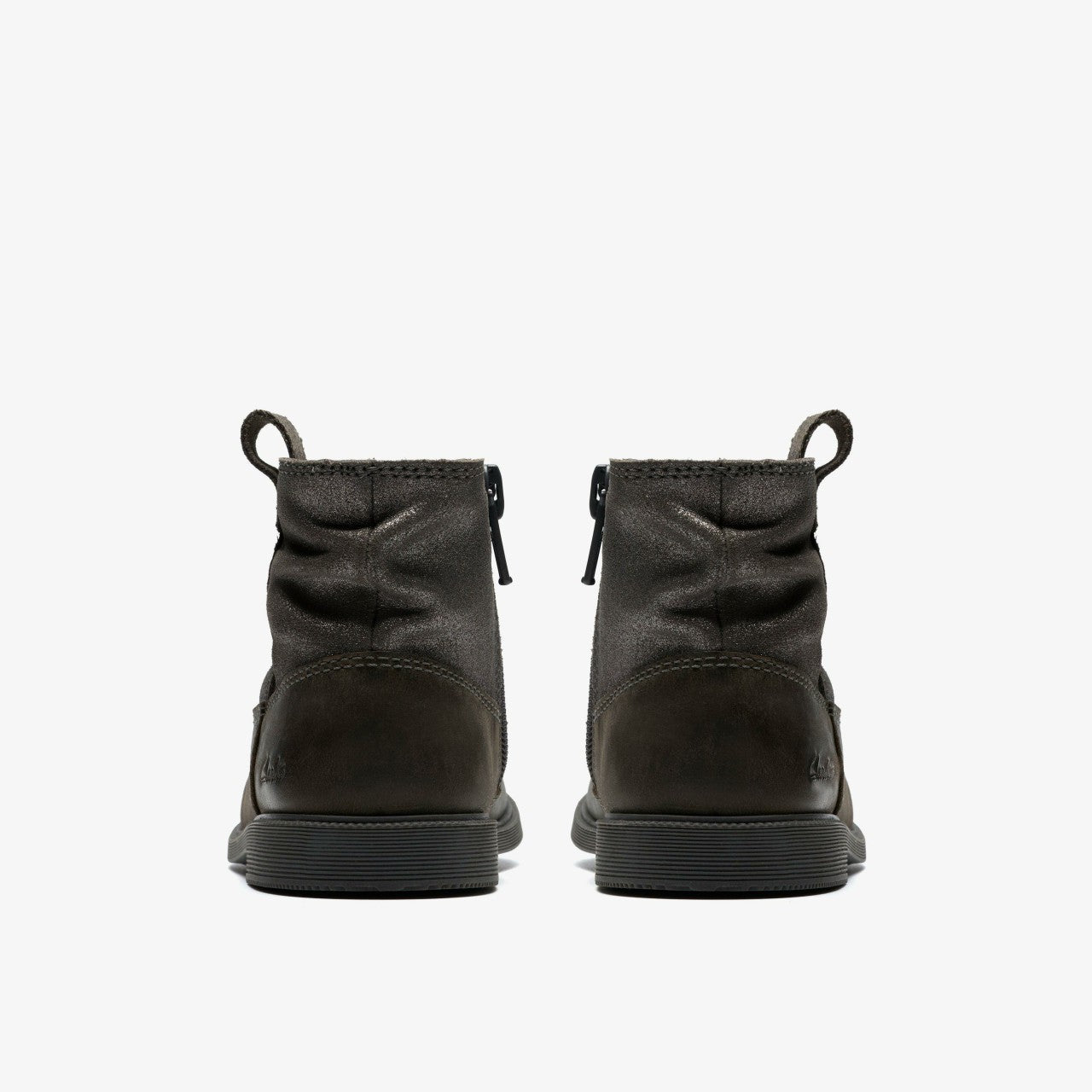 Oaklyn Top Toddler Pewter Suede Clarks Kids