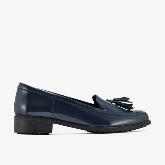 Havisham Edge Loafer Navy Patent Clarks Women