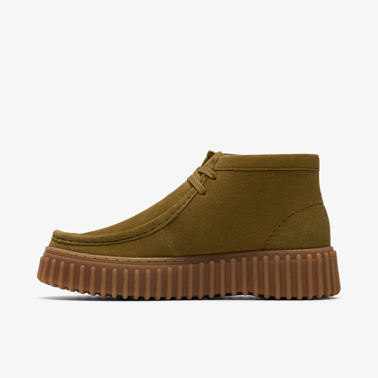 Torhill Moss Olive Suede Clarks Women
