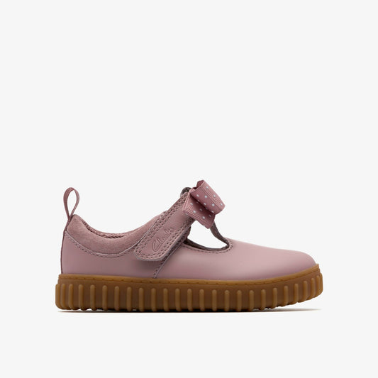 Cove Bow Toddler Dusty Pink Clarks Kids