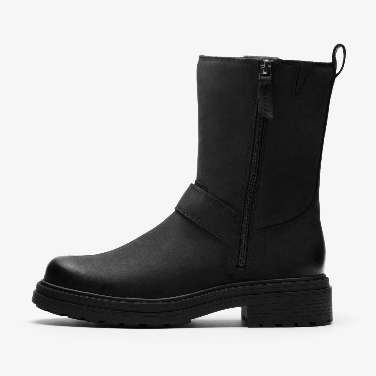 Orinoco 3 Bay Black Leather Clarks Women