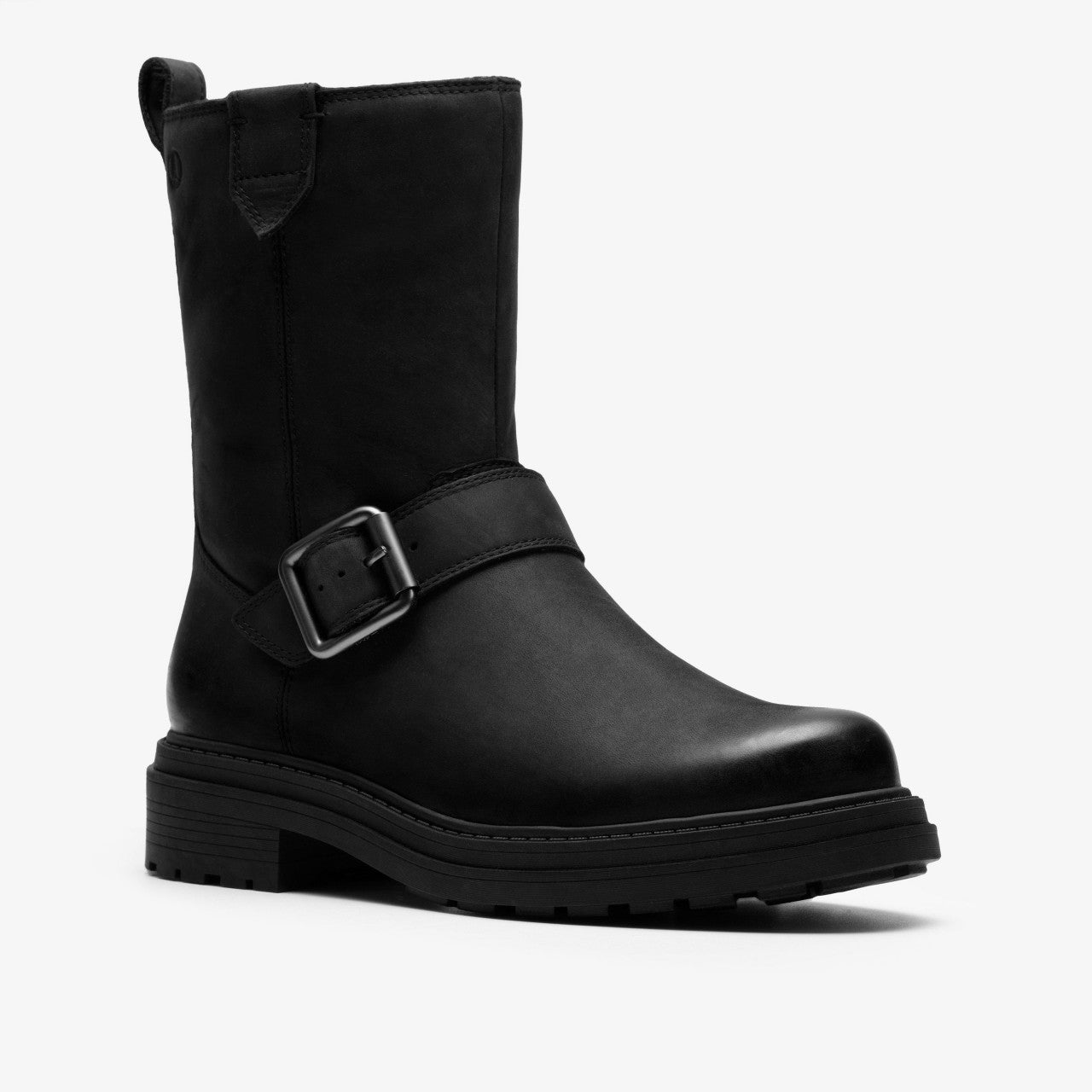 Orinoco 3 Bay Black Leather Clarks Women