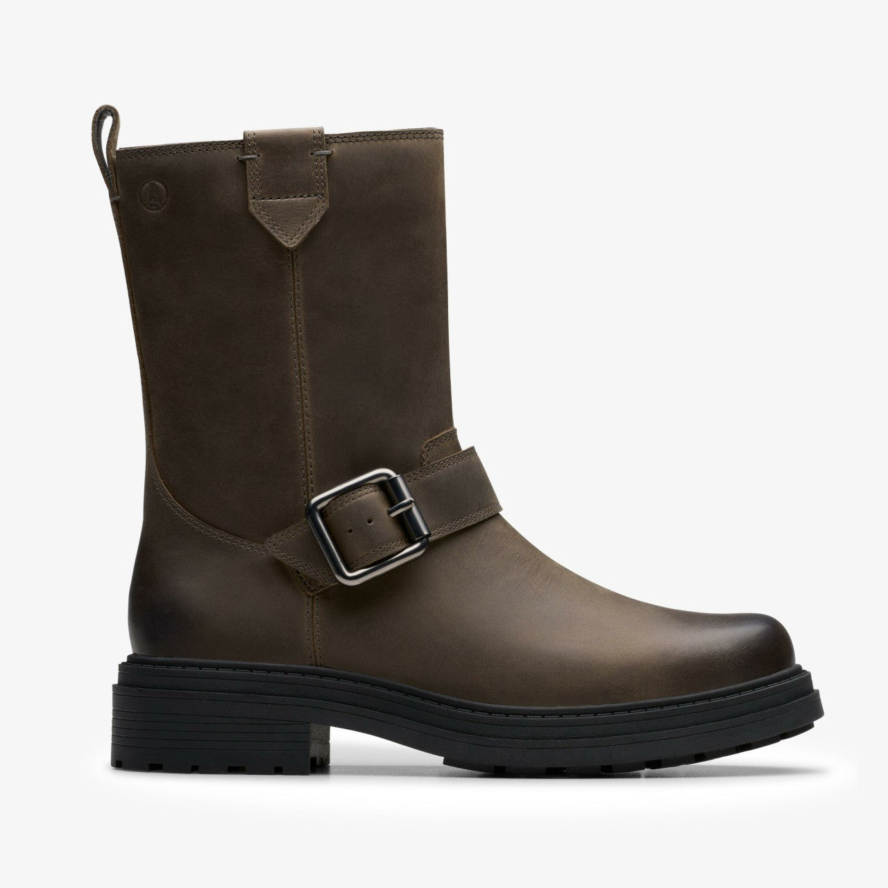 Orinoco 3 Bay Dark Grey Leather Clarks Women