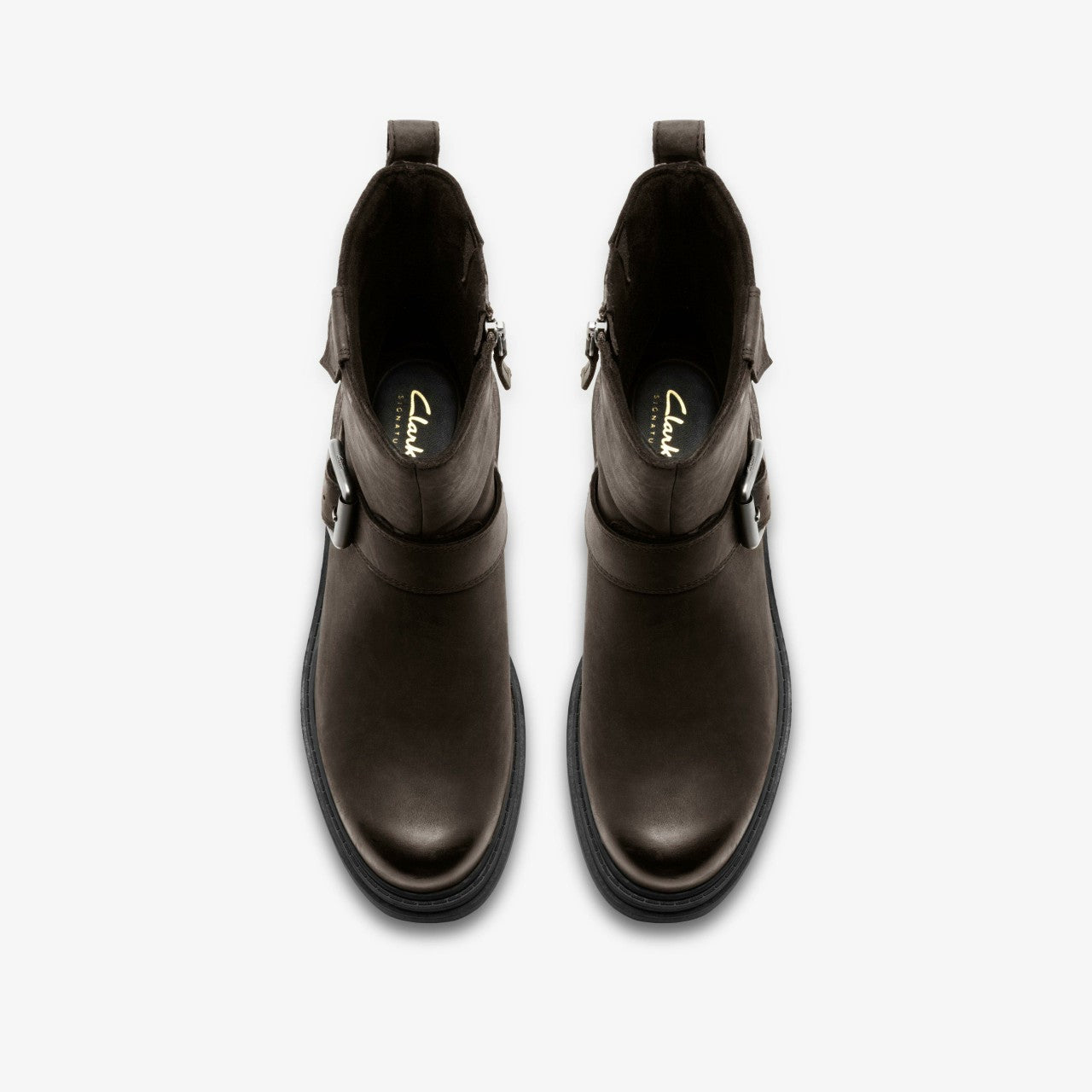 Orinoco 3 Bay Dark Grey Leather Clarks Women