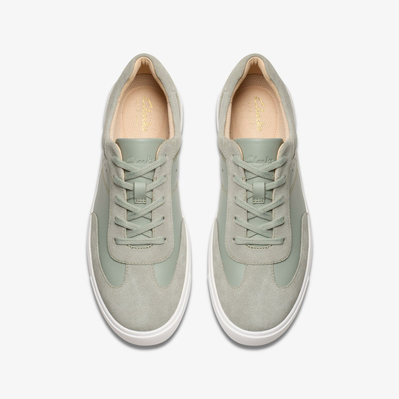 Makea Court Light Green Clarks Women