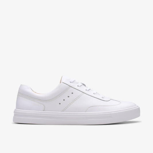 Makea Court White Leather Clarks Women